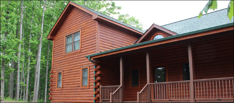 Log Home Staining in Page County, Virginia